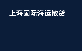 上海国际海运散货
