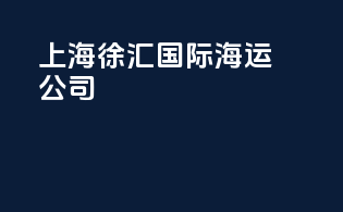上海徐汇国际海运公司
