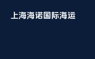上海海诺国际海运