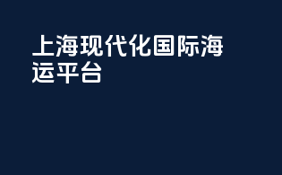 上海现代化国际海运平台