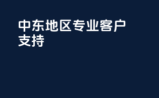 中东地区专业客户支持