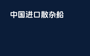 中国进口散杂船