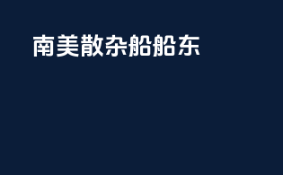 南美散杂船船东