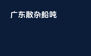 广东散杂船800吨