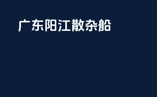 广东阳江散杂船