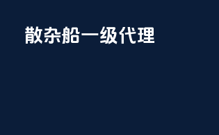 散杂船一级代理