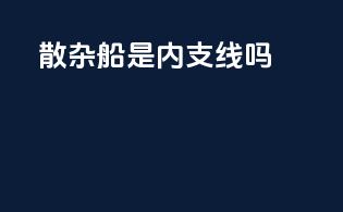散杂船是内支线吗