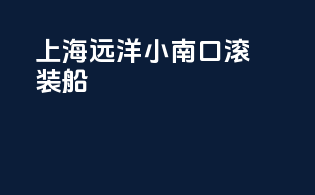 上海远洋小南口滚装船
