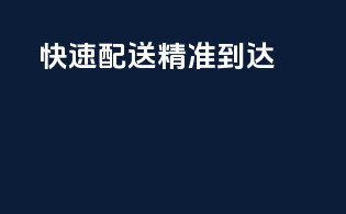 快速配送，精准到达