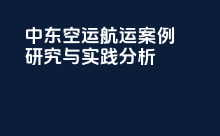 中东空运航运案例研究与实践分析
