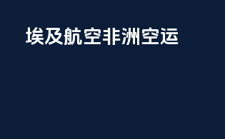 埃及航空非洲空运