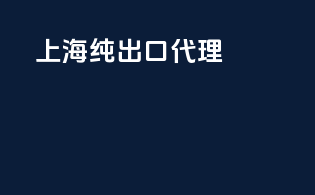 上海纯出口代理