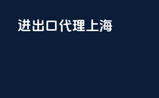 进出口代理 上海