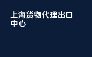 上海货物代理出口中心