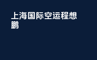 上海国际空运程想鹏