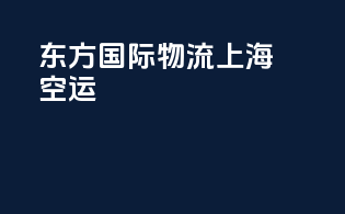 东方国际物流上海空运