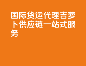 国际货运代理：吉萝卜供应链一站式服务