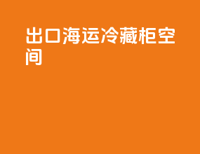 出口海运冷藏柜空间