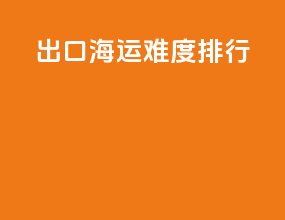 出口海运难度排行