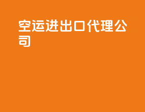 空运进出口代理公司
