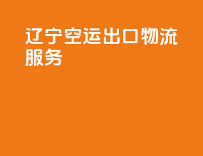 辽宁空运出口物流服务