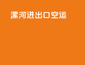 漯河进出口空运