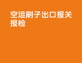 空运刷子出口报关报检