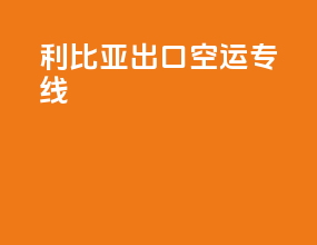 利比亚出口空运专线
