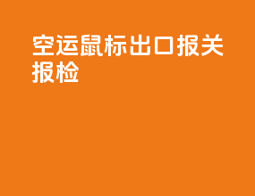 空运鼠标出口报关报检
