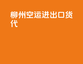 柳州空运进出口货代