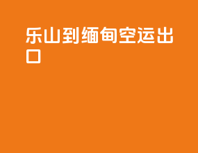 乐山到缅甸空运出口