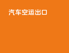 汽车空运出口