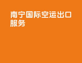 南宁国际空运出口服务