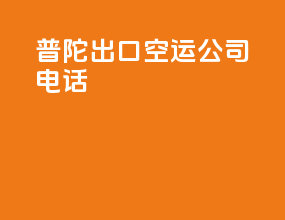 普陀出口空运公司电话