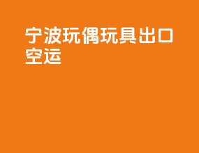 宁波玩偶玩具出口空运
