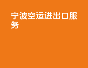 宁波空运进出口服务
