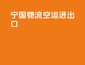 宁国物流空运进出口