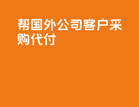 帮国外公司客户采购代付