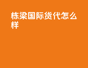 栋梁国际货代怎么样