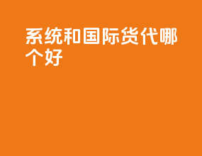 erp系统和国际货代哪个好