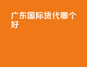 广东国际货代哪个好