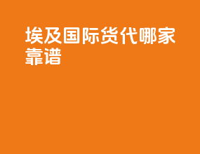 埃及国际货代哪家靠谱