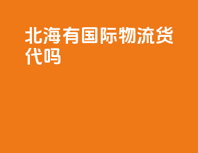 北海有国际物流货代吗
