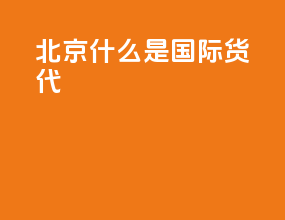 北京什么是国际货代