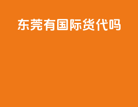 东莞有国际货代吗