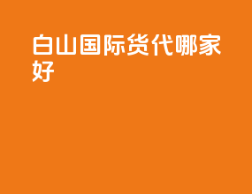 白山国际货代哪家好