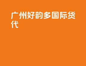 广州好韵多国际货代