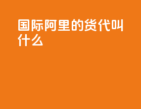 国际阿里的货代叫什么