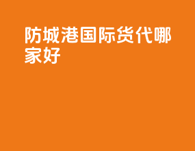 防城港国际货代哪家好