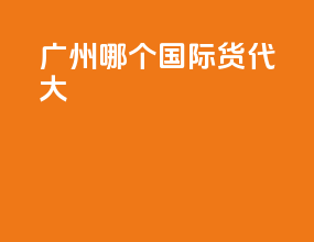 广州哪个国际货代大